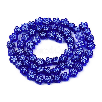 Ручной работы стеклянная бусина тысячецветник нитей LAMP-N029-017A-02-1