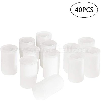 PandaHall Elite 40pcs 35MM Film Canisters with Caps Plastic Empty