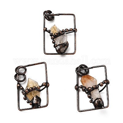 Естественно цитрин самородки подвески G-B149-05R-01-1