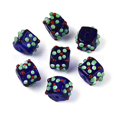 Perles vernissées manuelles&nbsp;LAMP-N038-04B-1