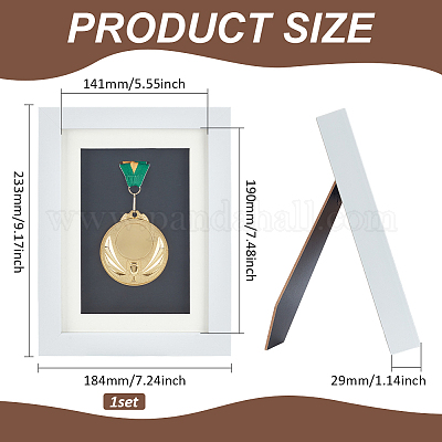 Деревянная витрина для одной медали&nbsp;ODIS-WH0086-113C-1