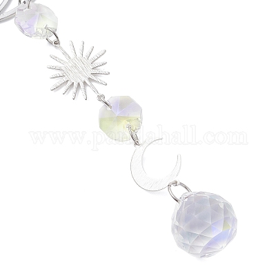 Стекло каплевидное окно висит ловцы солнца HJEW-JM04517-1