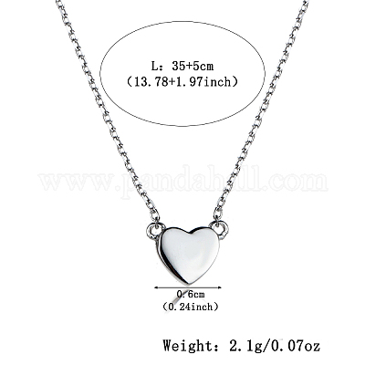 Подвески в форме сердца из стерлингового серебра OM0839-2-1