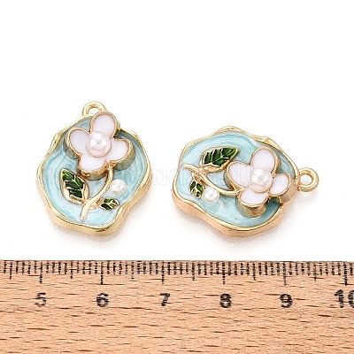 Подвески из эмали и сплава&nbsp;LS-ENAM-K076-11A-G-1