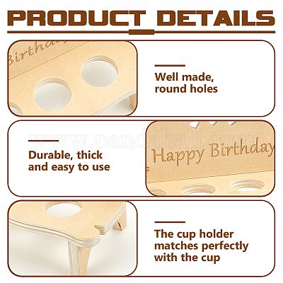 Деревянные многофункциональные витрины AJEW-WH0561-04A-1