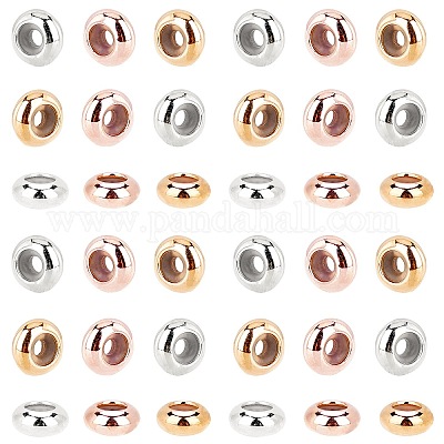 Латунные бусины&nbsp;KK-PH0004-35-WH-1