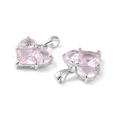 Латунные микро проложить кубического циркония подвески KK-L208-03P-04-1