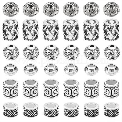 120шт 6 стильные бусины из сплава в тибетском стиле&nbsp;TIBE-NB0001-21-1