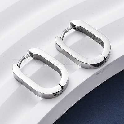 Серьги-кольца Huggie Hoop из нержавеющей стали 304 X-STAS-H156-11A-P-1