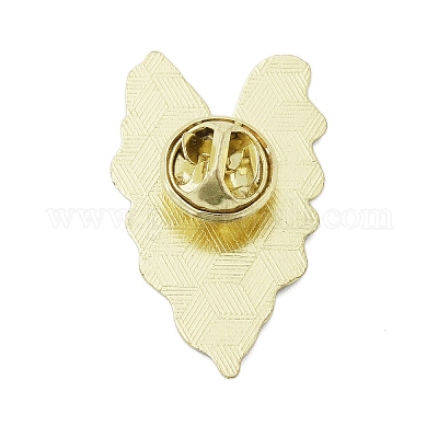 Булавки с эмалью в виде листа JEWB-S040-01E-G-1