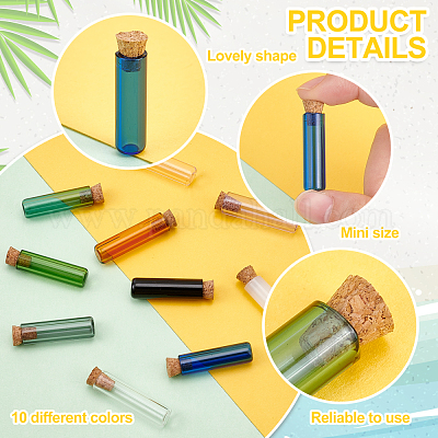 10шт 10 цвета пробка для стеклянных бутылок-пробок орнамент DJEW-PH0001-13-1