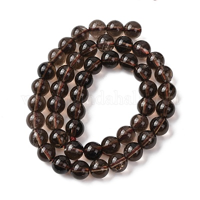 Природный дымчатый кварц нитей бисера&nbsp;G-G735-28-8mm-1