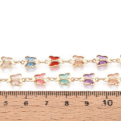 Латунные цепочки-бабочки ручной работы CHC-N024-06KCG-1