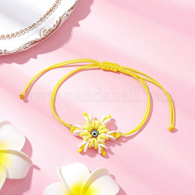 Регулируемые нейлоновые браслеты BJEW-MZ00162-01-1