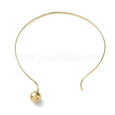 Ожерелья-чокеры с круглым кулоном из нержавеющей стали 304 NJEW-D058-01G-1