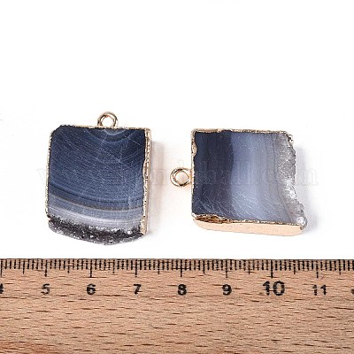 Окрашенные натуральные подвесные агатовые подвески G-T142-01-1