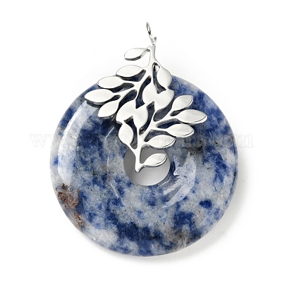 Натуральные синие пятна яшмы подвески G-E088-03P-03-1