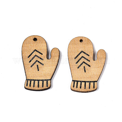 Подвески из дерева тополя с принтом FIND-N005-74G-1