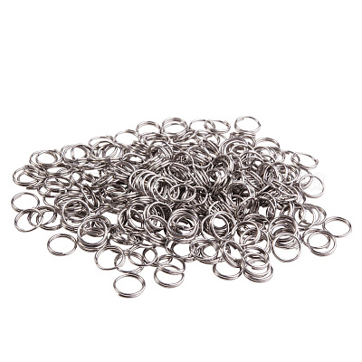 Wholesale PandaHall About 215 Pcs 7mm 304 Stainless Steel Split Rings  Double Loop Jump Ring Chainmail Link Wire 23-Gauge for Jewelry Making 