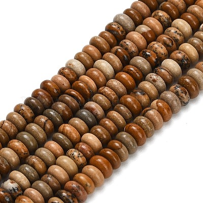 Естественного изображения яшмы бисер нитей G-L635-A18-4x2mm-1