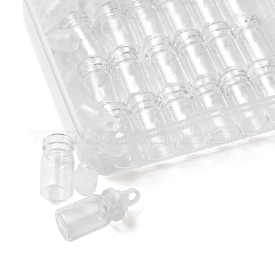 20шт подвесные украшения из стеклянной бутылки CON-FS0001-06-1