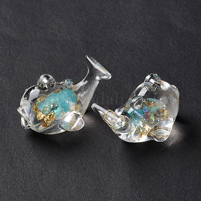 Подвески из светящейся прозрачной смолы RESI-K019-07-1