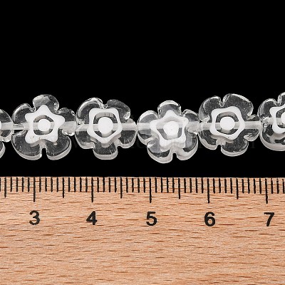 Ручной работы millefiori стеклянные бусины нитки LAMP-G164-03P-1