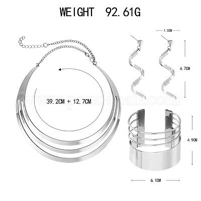 Комплекты из ожерелий с подвесками из сплава FS-WG2E0CA-01-1