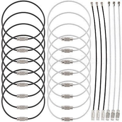 40 шт. 2-цветные прочные брелки из нержавеющей стали 304 FIND-SC0012-02-1