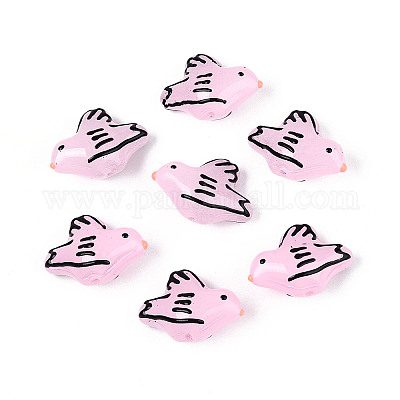 Эмалевые бусины ручной работы в технике лэмпворк LAMP-T023-22B-1