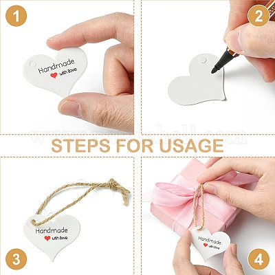 96 шт. 4 вида бумажных подарочных бирок CDIS-FS0001-27-1