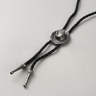 Регулируемый кулон из цинкового сплава в виде ковбойской шляпы NJEW-WH0013-30B-1