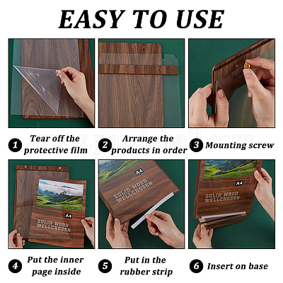 A4 акриловые ценовые стенды ODIS-WH0086-718-1