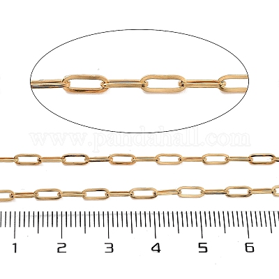 Цепи-скрепки из нержавеющей стали 304 с вакуумным покрытием PVD CHS-H026-01G-1