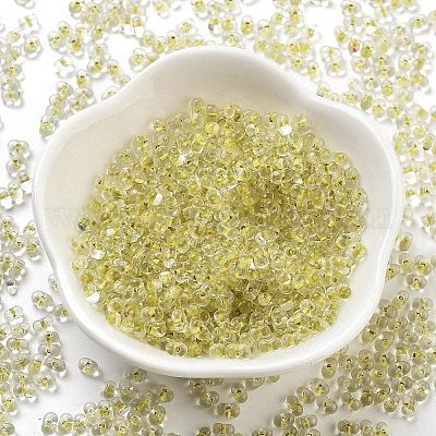 Светящиеся стеклянные бусины SEED-A033-07K-1