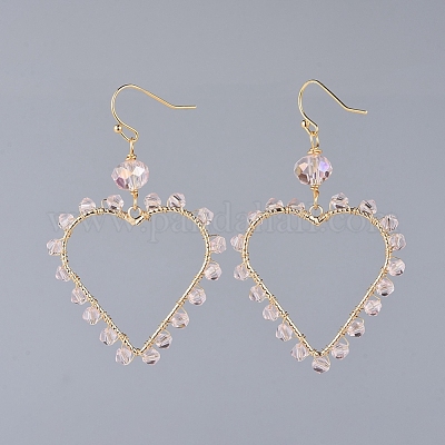 Серьги из факельного стекла EJEW-JE03737-05-1