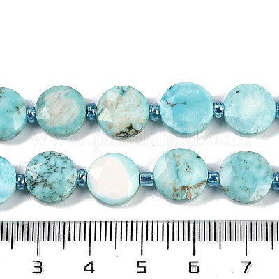 Окрашенные натуральные нити из бисера хаулит G-C116-A63-01-1