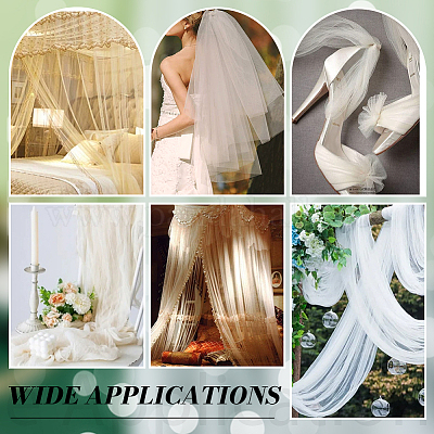 Сетчатая ткань из полиэстера&nbsp;DIY-WH0740-17D-1