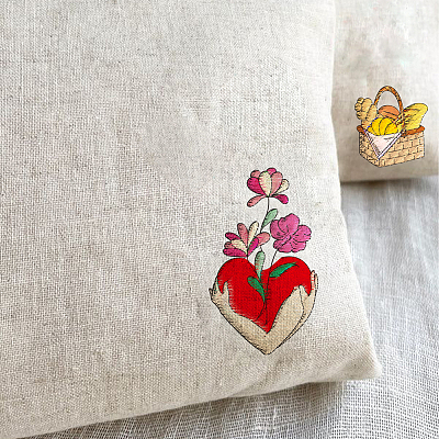 4 лист 11.6x8.2-дюймовых рисунков вышивки палочками и стежками DIY-WH0455-166-1