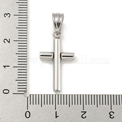 Подвески из нержавеющей стали 304 с кубическим цирконием STAS-C102-06A-P-1