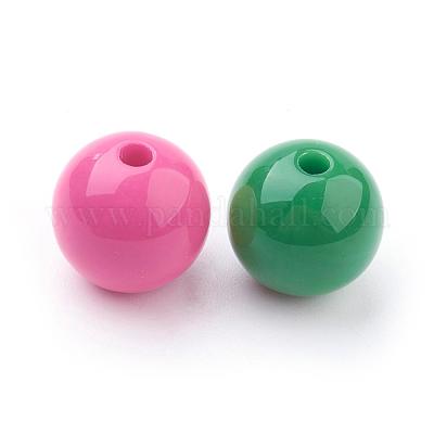 Непрозрачные акриловые бусины&nbsp;PAB706Y-1