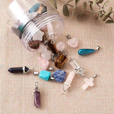 Природные и синтетические смешанные подвески драгоценных камней G-TA0001-21-1