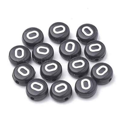 Непрозрачные акриловые бусины SACR-N002-02O-1