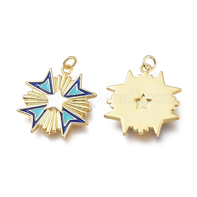 Латунные подвески ZIRC-I048-14G-1