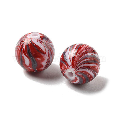 Краска для запекания непрозрачные акриловые бусины OACR-H049-03A-1