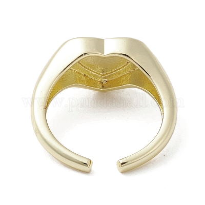 Латунные регулируемые открытые кольца RJEW-K257-86G-10-1