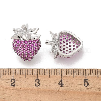 Латунные микро проложить серьги стержня кубического циркония EJEW-Q015-13P-01-1