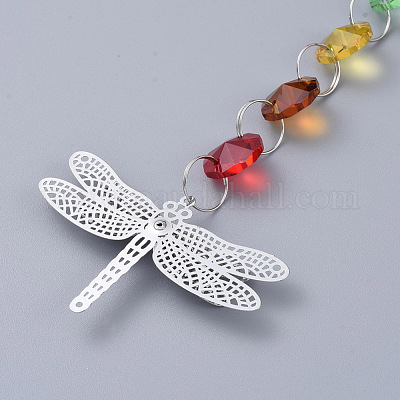 Люстра suncatchers призмы octogon стеклянная чакра подвесной кулон AJEW-G025-C01-1