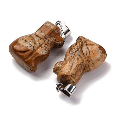 Естественного изображения яшмы подвески G-B127-07P-09-1