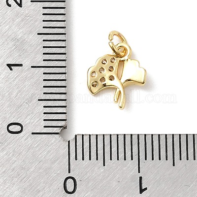 Латунные микро проложить кубического циркония подвески KK-Z135-01G-03-1